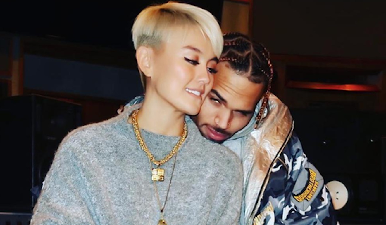 Chris Brown and Agnez Mo Shares Clip Of Them Kissing